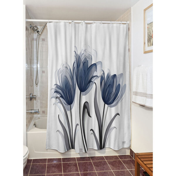 Κουρτίνα μπάνιου Tulips Art 3243  190x180  Εμπριμέ Beauty Home
